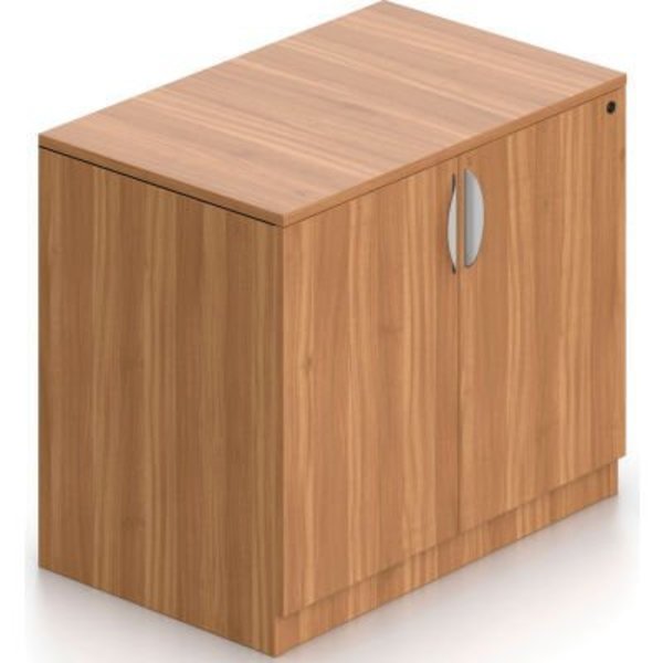 Gec Offices To Go„¢ - Storage Cabinet with Lock, 36"W x 22"D x 29-1/2"H, Walnut SL3622SC-AWL